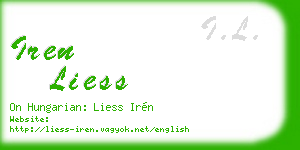 iren liess business card